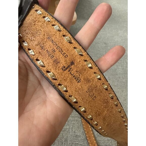 Justin tooled design belt womens - Picture 5 of 8